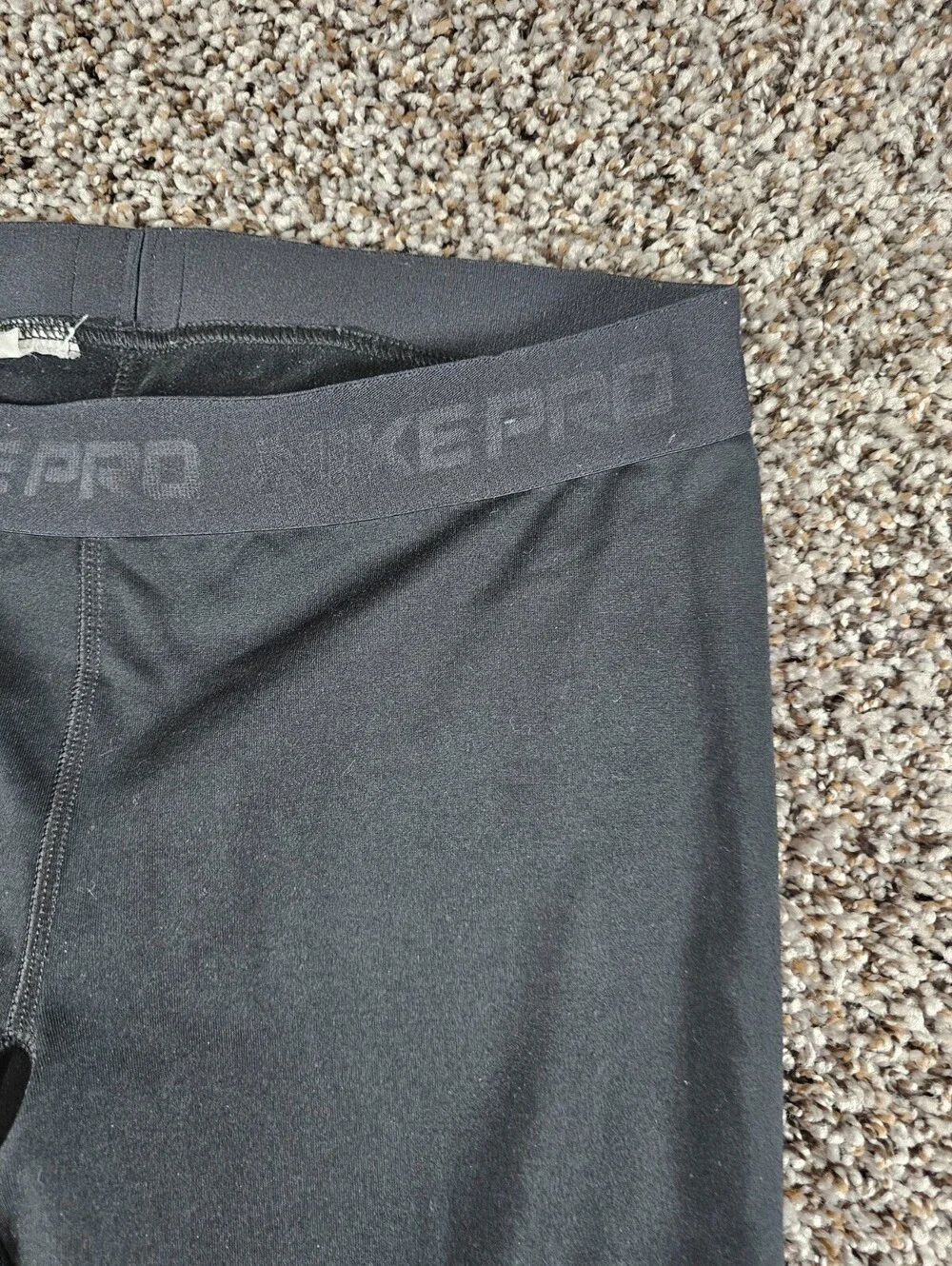 Nike Pro Womens Sz M Athletic Running Tights Black